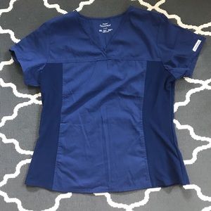 Cherokee flexibles navy scrub top